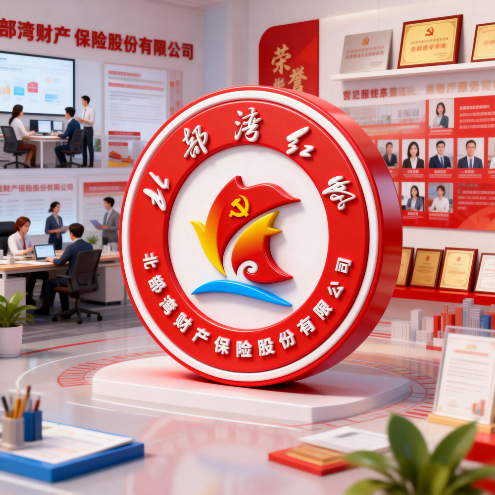 北部湾红帆党建品牌logo设计